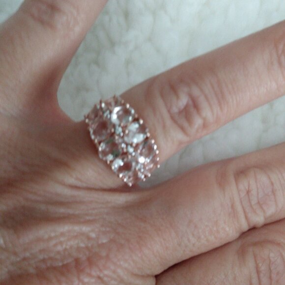 Bbj, jtv Jewelry - 2.31ctw genuine morganite ring size 6